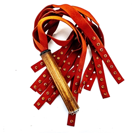 Stars on Stripes/Red. 61cm/24 Strass-Flogger