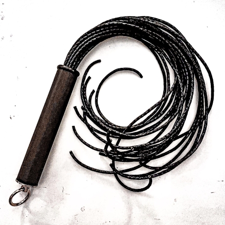 Flechtleder-Flogger Blueberry. 61cm/24 BDSM