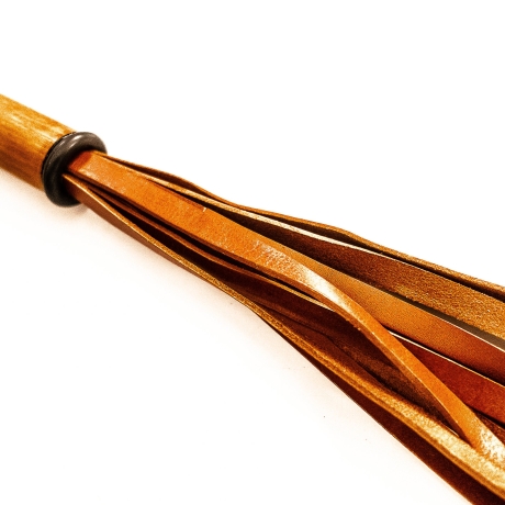 Vero Cuoio/Caramello. 61cm/24 Lederflogger