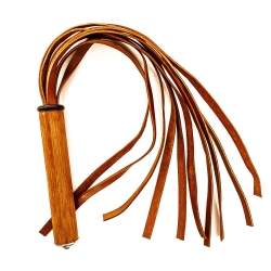 Vero Cuoio/Caramello. 61cm/24 Lederflogger