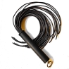 Leder-Flogger Spaghettoni/Sepia. 61cm/24