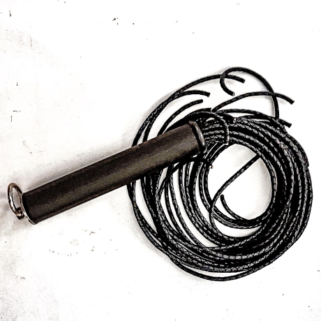 Flechtleder-Flogger Blueberry. 61cm/24 BDSM