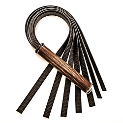 Pop Art/Black. 61cm/24 Gummipeitsche mit 7 Strängen