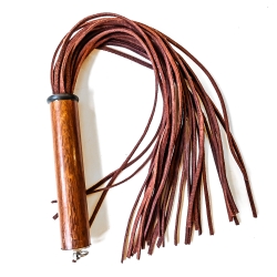 Mini/Linguine/Sanguigno. 43cm/17 Veloursleder-Flogger