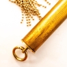 Solid Gold. 53cm/21 Kugelketten-Flogger