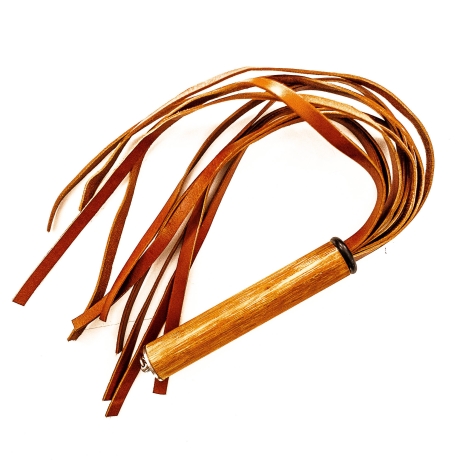 Vero Cuoio/Caramello. 61cm/24 Lederflogger