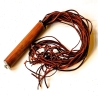 Linguine/Sanguigno. 61cm/24 Veloursleder-Flogger