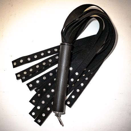 Stars on Stripes/Diamond. 61cm/24 Strass-Flogger