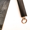 Black Tie / Lizard. 56cm/22 Lederflogger