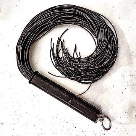 Spaghetti/Sepia. 61cm/24 Leder-Flogger