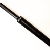 Tawse/Slim/Schwarz. 51cm/20, zweizüngiges Paddle aus 2 x 2mm Leder mit Carbon-Einlage