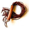 Linguine/Sanguigno. 61cm/24 Veloursleder-Flogger