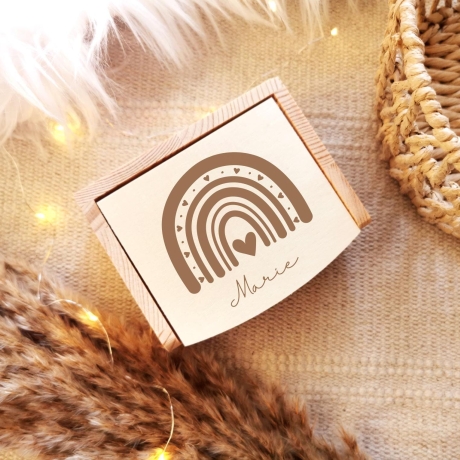 Schmuckkästchen Haargummibox personalisiert Spiegel ver. Motive