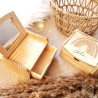Schmuckkästchen Haargummibox personalisiert Holz Spiegel Kinder