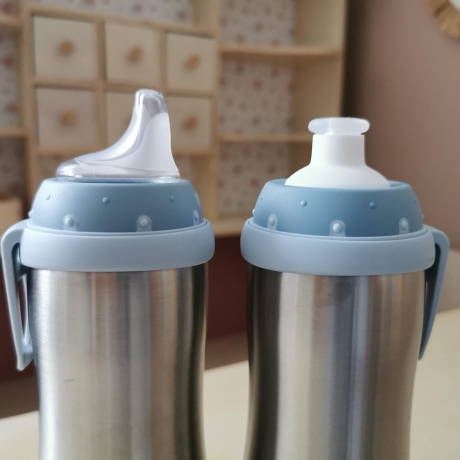 Trinkflasche aus Edelstahl - Gravur Babyfläschche Nuk Junior Cup