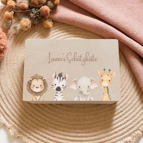 Erinnerungskiste Baby Zwillinge personalisiert Geburt Taufe