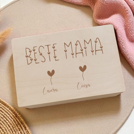Erinnerungskiste Beste Mama Geschenk Muttertag personalisiert