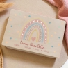 Personalisierte Erinnerungskiste Baby Regenbogen Geburt Taufe 