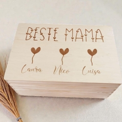 Erinnerungskiste Beste Mama Geschenk Muttertag personalisiert
