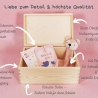 Erinnerungskiste Baby Zwillinge personalisiert Geburt Taufe