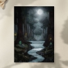 Aquarellkunst   ~ Fließender Kraftort -Fantasy - Umweltfreundlicher Druck ~ Watercolor