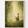 Waldliebe Illustration ~ Im Hier und Jetzt ~ DIN A4 Print made by a human (NO AI)