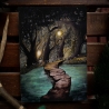 Aquarellkunst   ~ Versteckter Waldteich -Fantasy -Umweltfreundlicher Druck ~ Watercolor