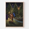 Besuch um Mitternacht ~ DIN A4 Print made by a human (NO AI)