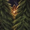 Besuch um Mitternacht ~ DIN A4 Print made by a human (NO AI)