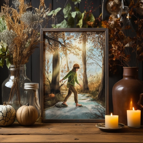 Goldener Herbst ~ DIN A4 Print made by a human (NO AI)