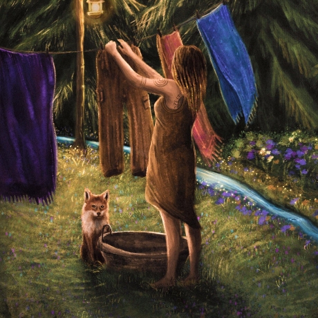 Besuch um Mitternacht ~ DIN A4 Print made by a human (NO AI)