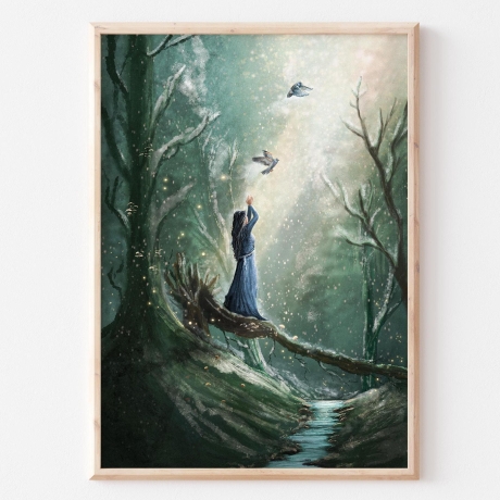 Flügelschlag ~ DIN A4 Print made by a human (NO AI)