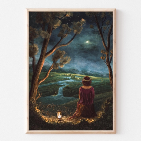 Über den Wolken ~ DIN A4 Print made by a human (NO AI)