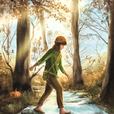Goldener Herbst ~ DIN A4 Print made by a human (NO AI)