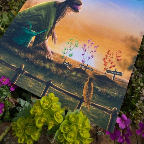 Waldliebe Illustration ~ Mein innerer Garten ~ DIN A4 Print made by a human (NO AI)