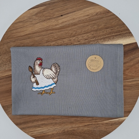 Küchenhandtuch Geschirrtuch Hühner Huhn Hahn