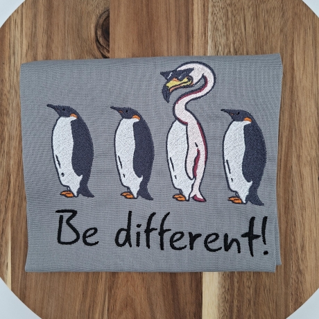 Küchenhandtuch Geschirrtuch Flamingo Pinguin