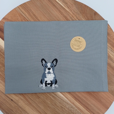 Küchenhandtuch Geschirrtuch Französische Bulldogge Hund