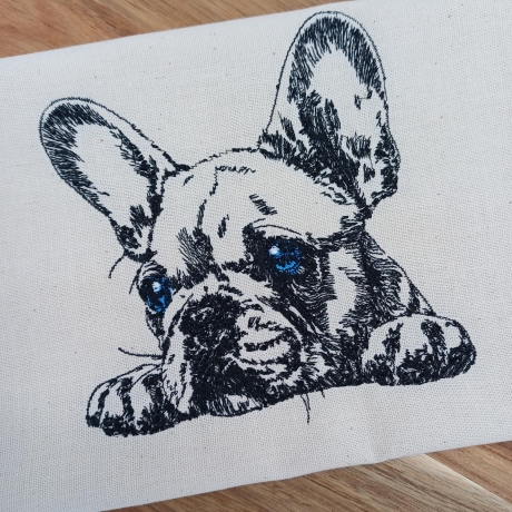 Küchenhandtuch Geschirrtuch Französische Bulldogge Hund