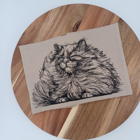 Küchenhandtuch Geschirrtuch Katze