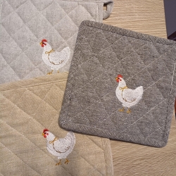 Topflappen Hühner Huhn