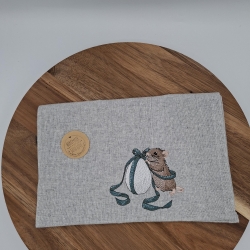 Küchenhandtuch Geschirrtuch Maus Ei