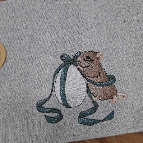Küchenhandtuch Geschirrtuch Maus Ei
