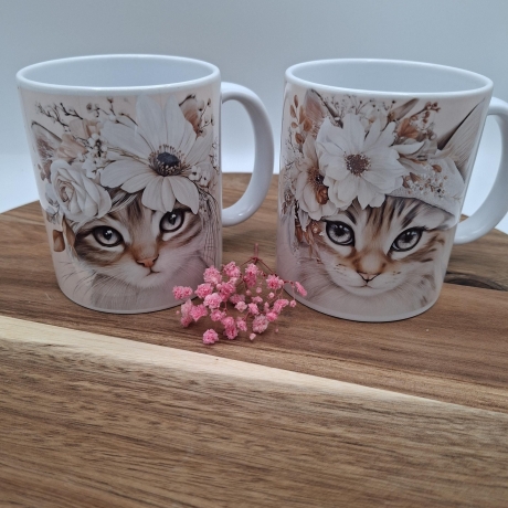 Tasse, Kaffeetasse Katze