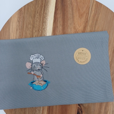 Küchenhandtuch Geschirrtuch Maus Koch