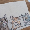 Küchenhandtuch Geschirrtuch Katzen