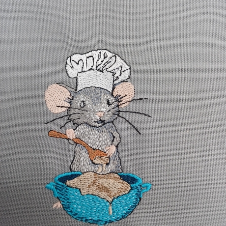 Küchenhandtuch Geschirrtuch Maus Koch