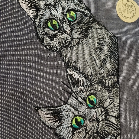 Küchenhandtuch Geschirrtuch Katze