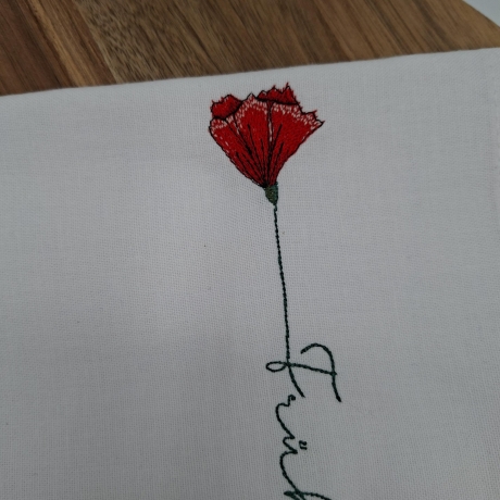 Küchenhandtuch Geschirrtuch Mohnblume Frühling