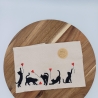 Küchenhandtuch Geschirrtuch Katze Herz